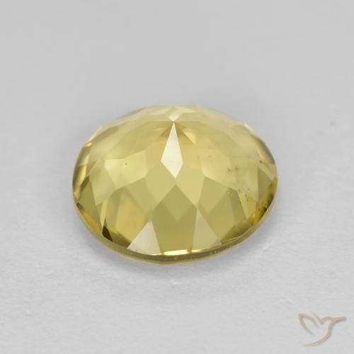 Berilo dorado Amarillo-dorado claro natural de 2.23 ct, Redondo, VVS-VS