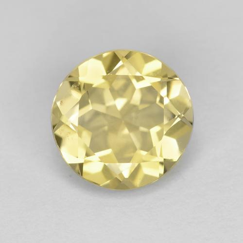 Berilo Dorado Dorado claro natural de 1.77 ct, Corte Redondo, VS