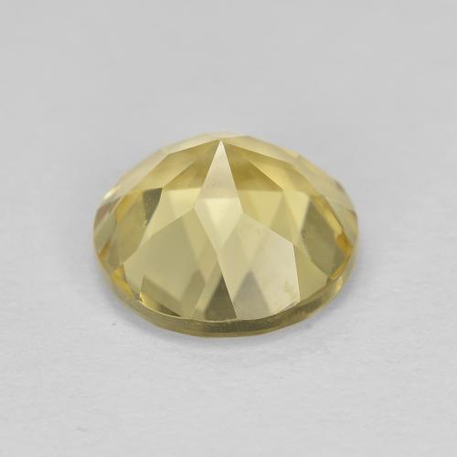 Berilo Dorado Dorado claro natural de 1.77 ct, Corte Redondo, VS
