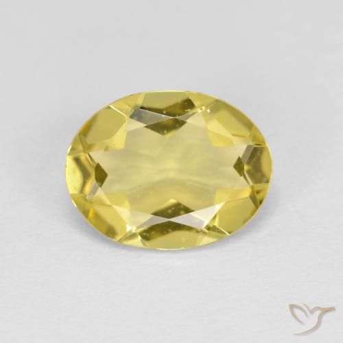 1.38ct Natural Amarillo toscana Berilo dorado, Ovalada, VS