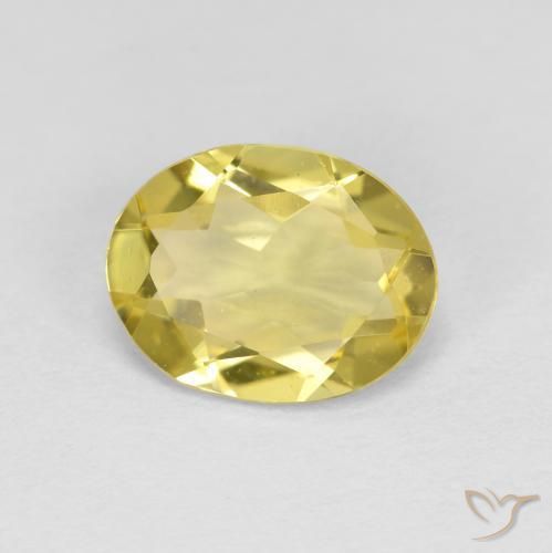 Berilo dorado Amarillo toscana natural de 1.38 ct, Ovalada, VS