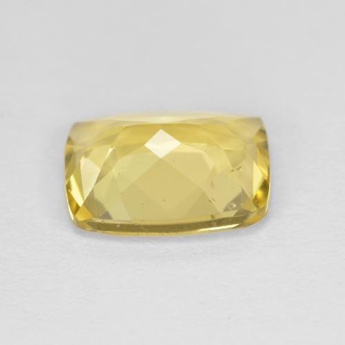 Berilo dorado amarillo natural de 1,87 ct, corte cojín, VS