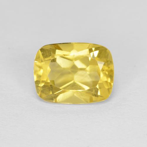 Berilo Dorado Amarillo medio natural de 1.45 ct, Corte Cojín, VS