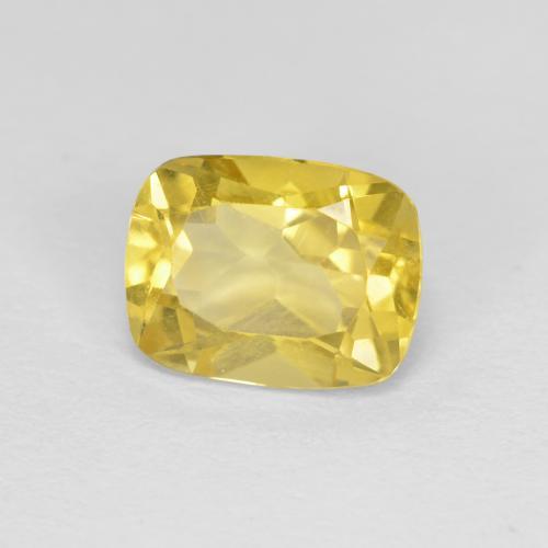 Berilo Dorado Amarillo medio natural de 1.45 ct, Corte Cojín, VS