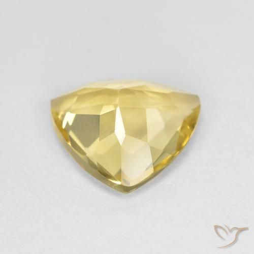 Berilo dorado amarillo natural de 1,72 ct, trillón, VS