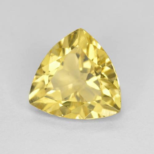 Berilo dorado amarillo natural de 2,20 ct, trillón, VS