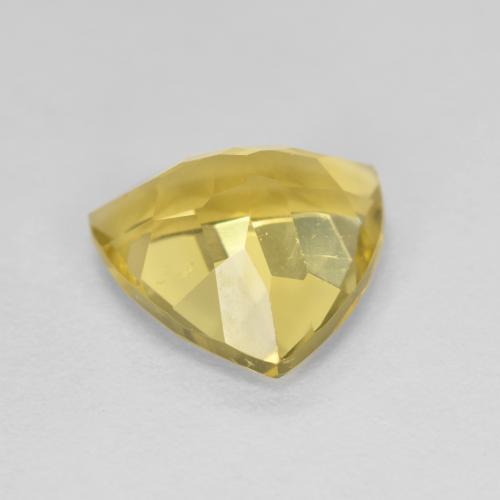 Berilo dorado amarillo natural de 2,20 ct, trillón, VS