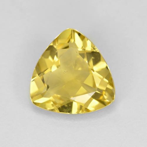 Berilo dorado amarillo natural de 1,82 ct, trillón, VS
