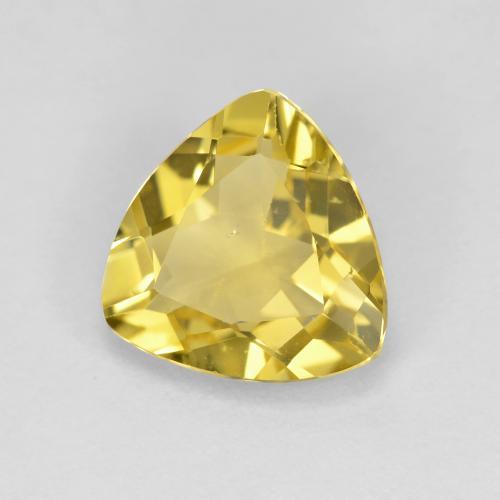 Berilo dorado amarillo natural de 1,82 ct, trillón, VS