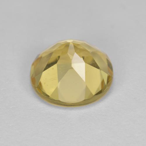 Berilo Dorado Amarillo claro medio natural de 2.02 ct, Corte Redondo, VVS-VS