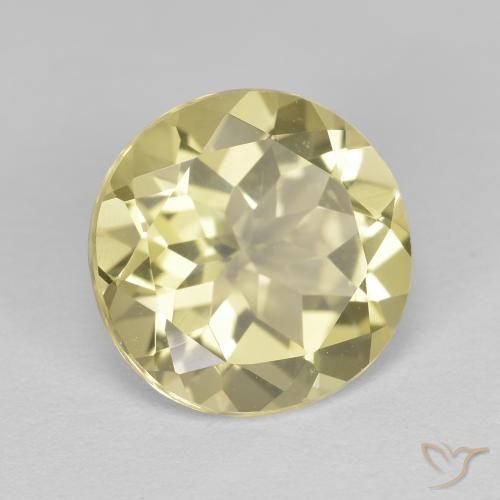 Berilo dorado Amarillo pálido natural de 2.24 ct, Redondo, VVS