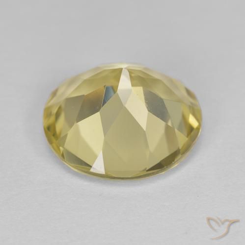 Berilo dorado Amarillo pálido natural de 2.24 ct, Redondo, VVS
