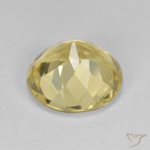 Berilo dorado Amarillo claro natural de 2.32 ct, Redondo, VVS