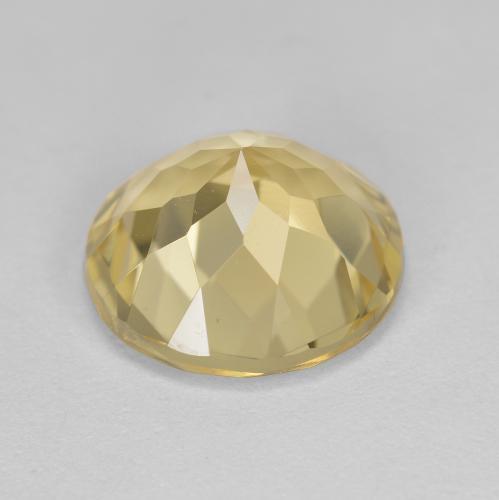 Berilo Dorado Dorado claro natural de 2.31 ct, Corte Redondo, VVS