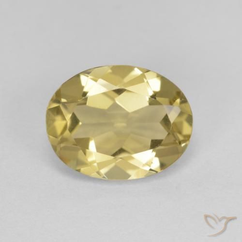 1.78ct Natural Amarillo dijón Berilo dorado, Ovalada, VVS-VS