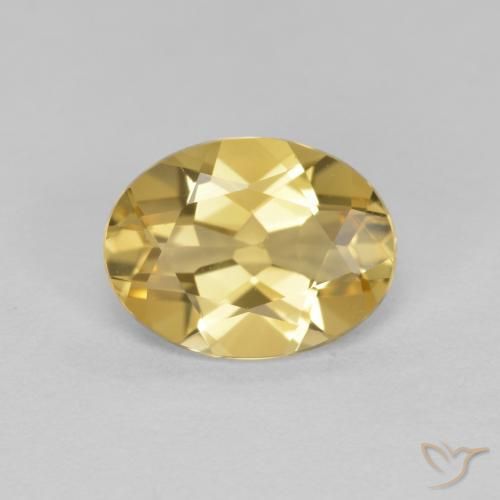 Berilo Dorado Dorado natural de 1.34 ct, Corte Óvalo, VVS-VS