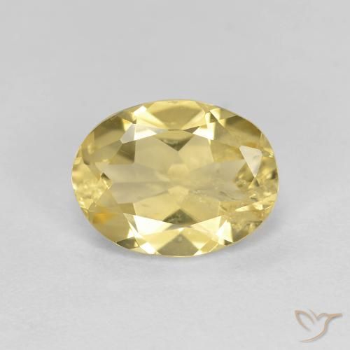 1.67ct Natural Dorado claro Berilo dorado, Ovalada, VS