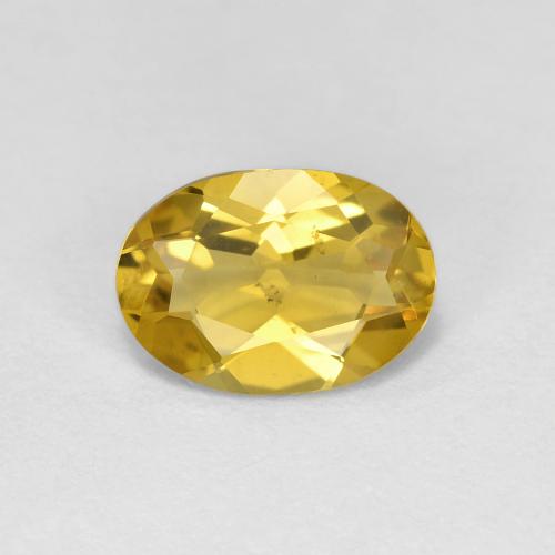 Berilo Dorado Amarillo púrpura natural de 1.11 ct, Corte Óvalo, VS