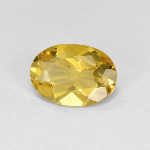 Berilo Dorado Amarillo púrpura natural de 1.11 ct, Corte Óvalo, VS