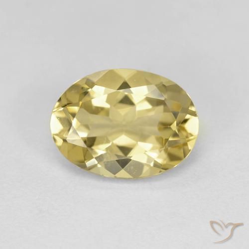 1.61ct Natural Amarillo-dorado claro Berilo dorado, Ovalada, VVS