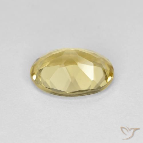 Berilo dorado Amarillo-dorado claro natural de 1.61 ct, Ovalada, VVS