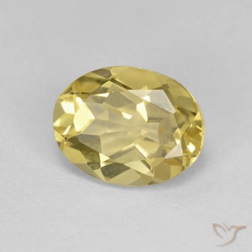 Berilo dorado Amarillo claro natural de 1.98 ct, Ovalada, VVS
