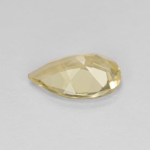 Berilo dorado amarillo natural de 1,42 ct, en forma de pera, VS