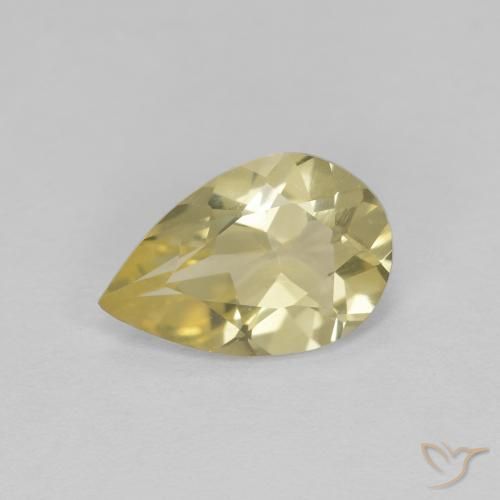Berilo Dorado Amarillo cálido natural de 1.05 ct, En forma de pera, VVS