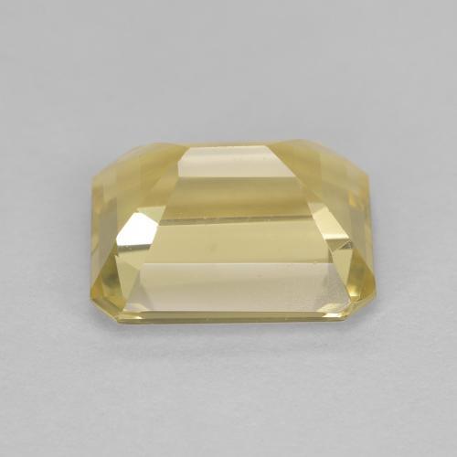 Berilo dorado amarillo natural de 2,45 ct, corte esmeralda, VVS