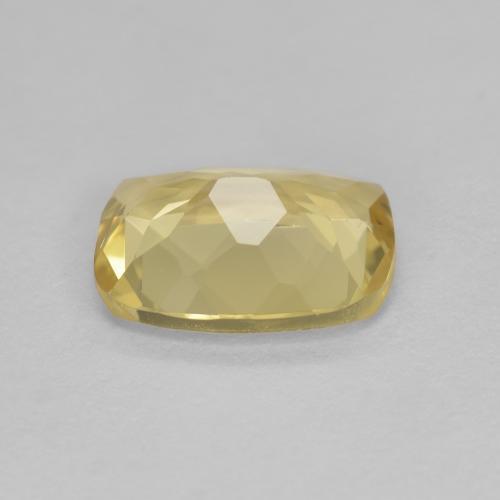 Berilo dorado amarillo natural de 1,54 ct, corte cojín, VVS
