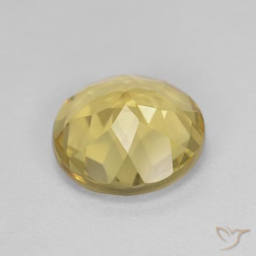 Berilo dorado Amarillo dorado natural de 2.26 ct, Redondo, VVS