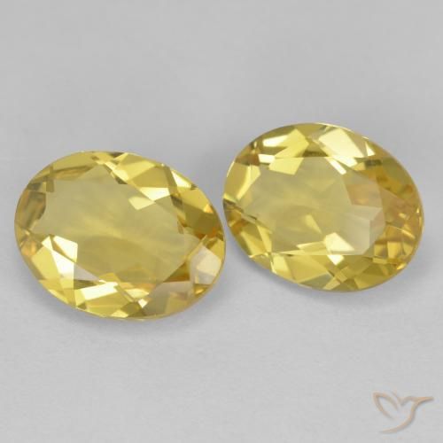 Gemas de Berilo dorado Dorado claro natural de 3.08 ct, Ovalada, VS