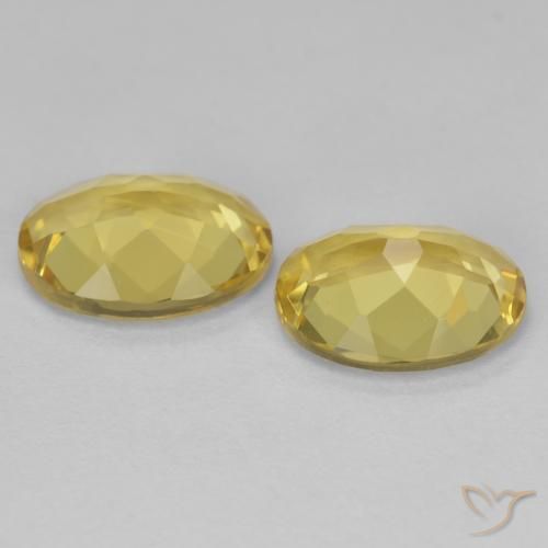 Gemas de Berilo dorado Dorado claro natural de 3.08 ct, Ovalada, VS