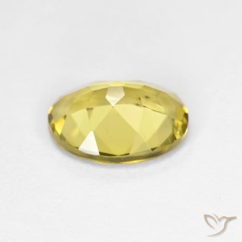 Berilo dorado Amarillo medio natural de 1.55 ct, Ovalada, VVS-VS