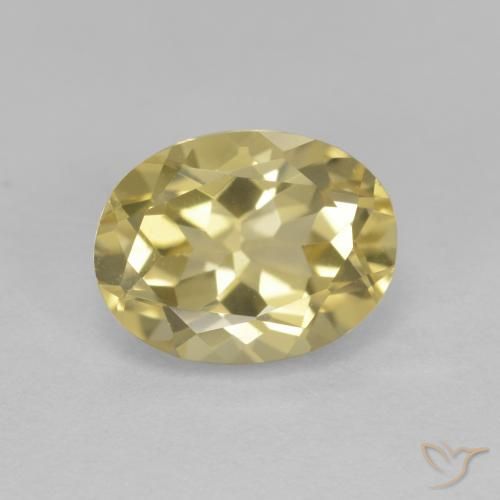 1.93ct Natural Amarillo claro Berilo dorado, Ovalada, VVS-VS