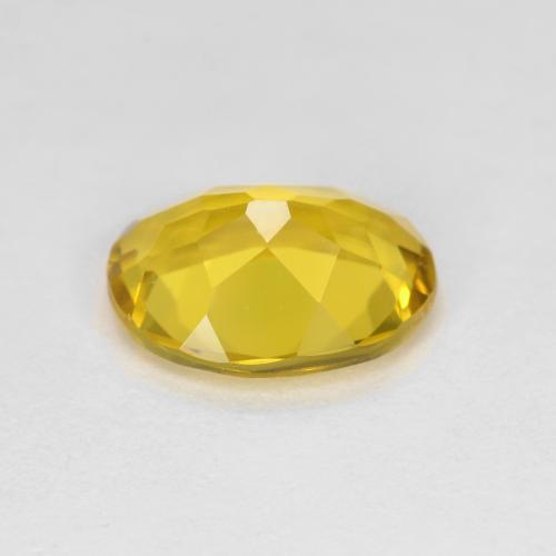 Berilo dorado amarillo miel natural de 1,50 ct, corte óvalo, VVS-VS