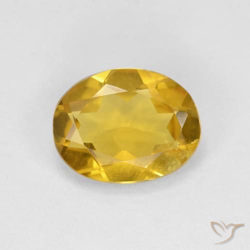 Berilo Dorado Amarillo púrpura natural de 1.44 ct, Corte Óvalo, VS