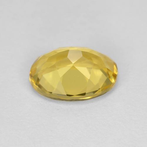 Berilo dorado amarillo natural de 1,73 ct, corte óvalo, VS