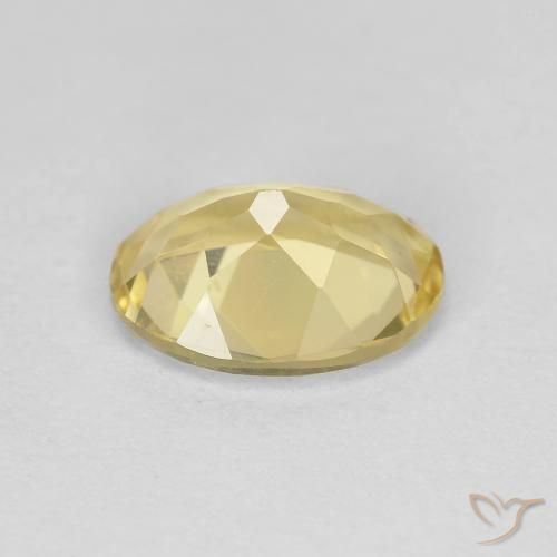 Berilo dorado Amarillo claro medio natural de 1.52 ct, Ovalada, VS