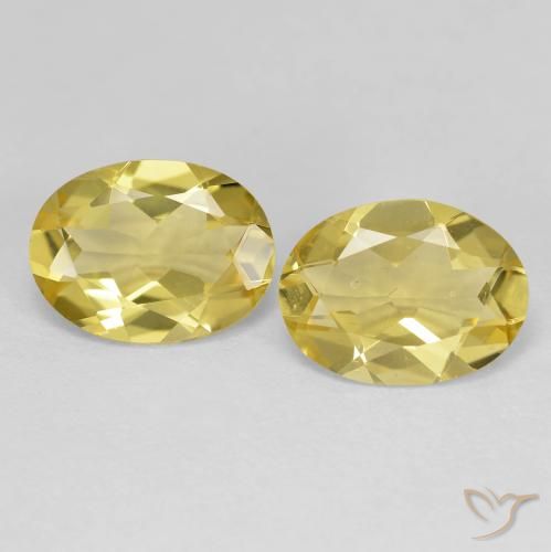 2.77ctw Natural Amarillo dijón Berilo dorado, Ovalada, VVS-VS