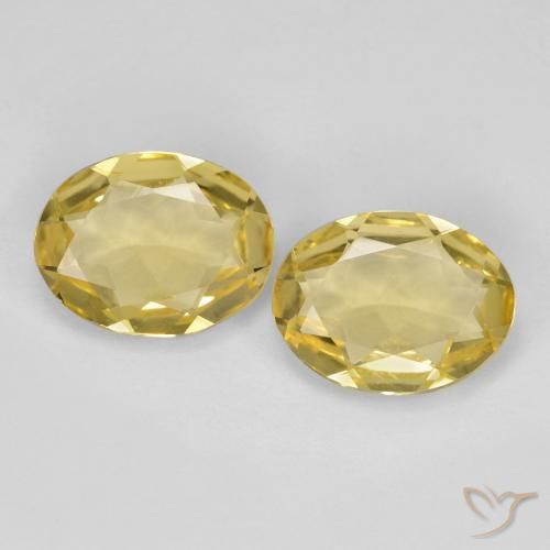 2.96ctw Natural Dorado claro Berilo dorado, Ovalada, VVS-VS