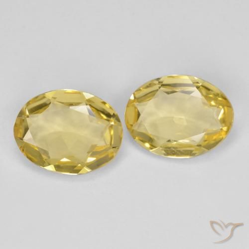 Gemas de Berilo dorado Dorado claro natural de 2.96 ct, Ovalada, VVS-VS