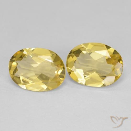 Gemas de Berilo dorado Dorado claro natural de 2.98 ct, Ovalada, VVS-VS