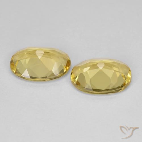 Gemas de Berilo dorado Dorado claro natural de 2.98 ct, Ovalada, VVS-VS