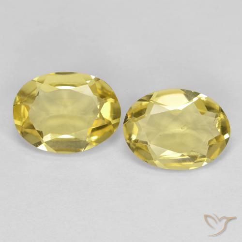 2.10ctw Natural Amarillo claro medio Berilo dorado, Ovalada, VS