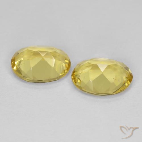 Gemas de Berilo dorado Amarillo toscana natural de 2.06 ct, Ovalada, VS