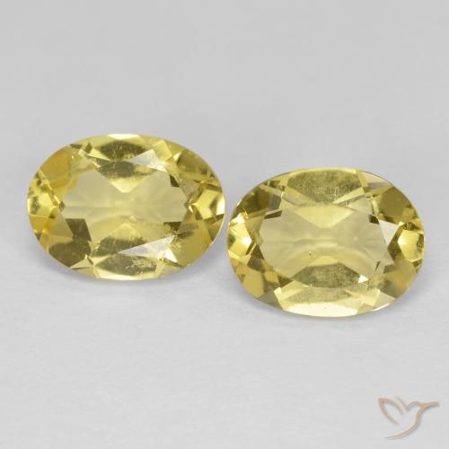 2.31ctw Natural Amarillo toscana Berilo dorado, Ovalada, VS