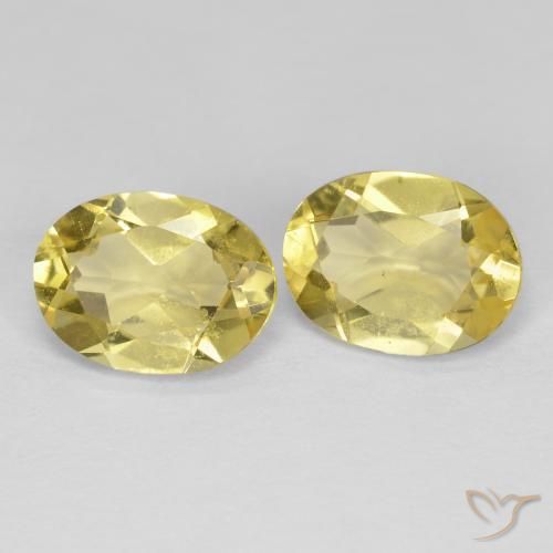 Gemas de Berilo dorado Amarillo toscana natural de 2.31 ct, Ovalada, VS