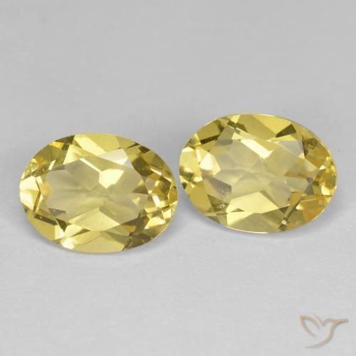 Gemas de Berilo dorado Amarillo toscana natural de 2.43 ct, Ovalada, VS
