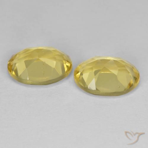 Gemas de Berilo dorado Amarillo toscana natural de 2.43 ct, Ovalada, VS